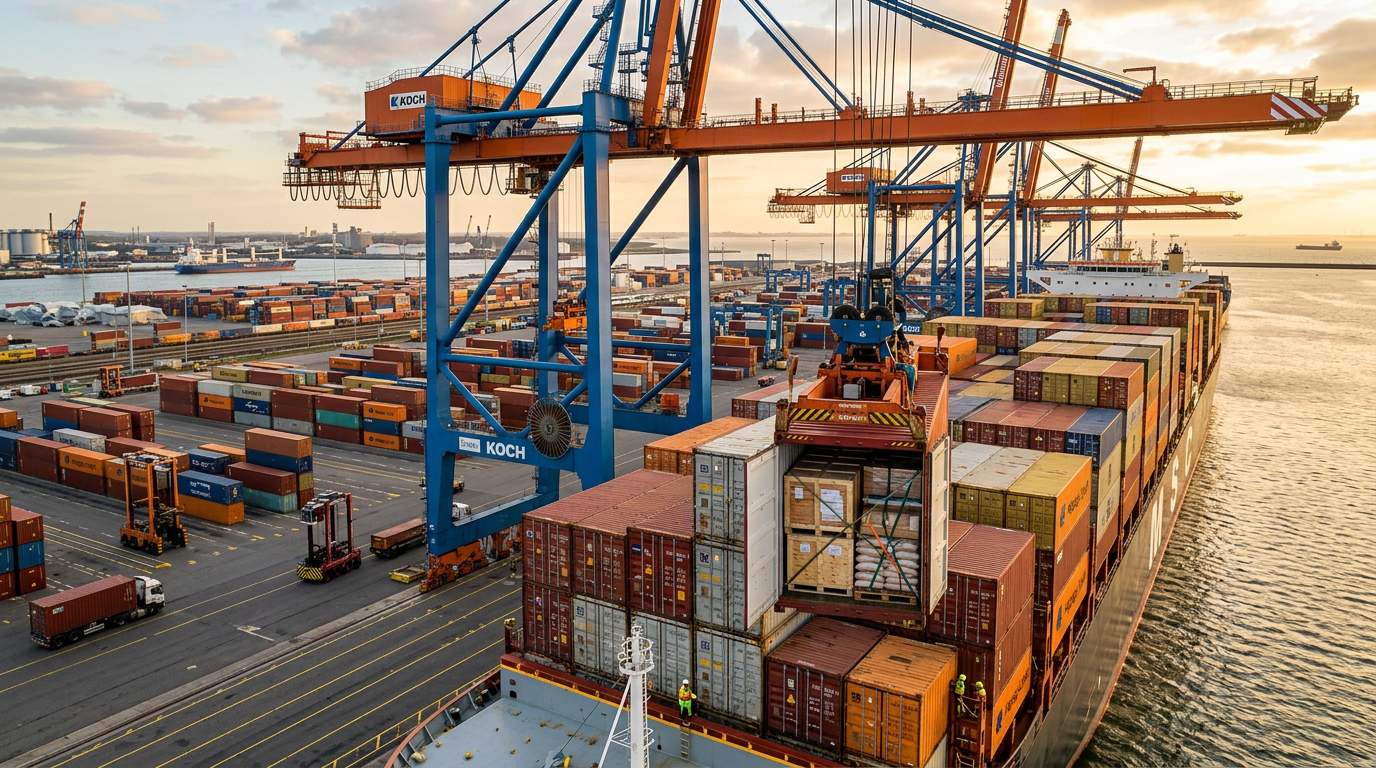 Carregamento de container